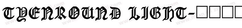 TYenRound Light字体转换